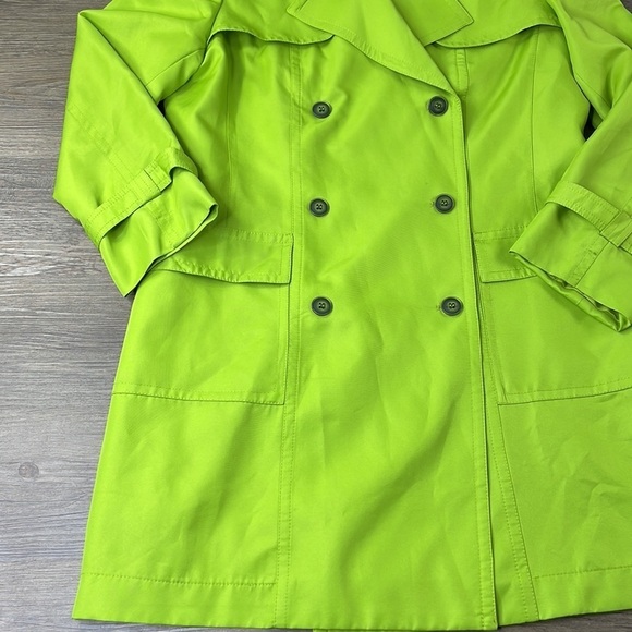 Even Picone Women’s Spring Lime Button Up Jacket, size Large - Picture 5 of 12